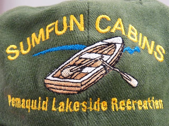 sumfun cabins, embroiedered cap