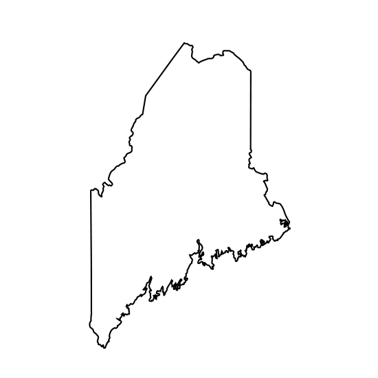 Maine Geography. Main PNG.